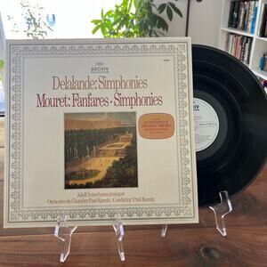 Delalande Simphonies Mouret Fanfares Vinyl LP 1964 Gatefold Archiv 198 333